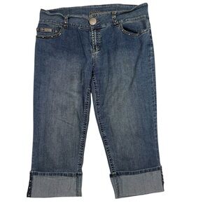 Vintage Bubblegum Blue Cropped Denim Jeans